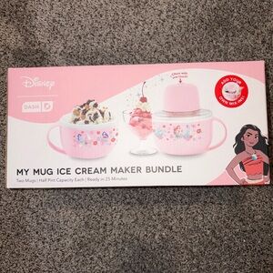 Disney x Dash Pink Princess My Mug Ice Cream Maker Bundle NEW